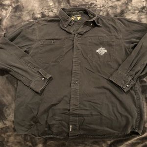 Harley Davidson Casual Button Down Shirt Size L